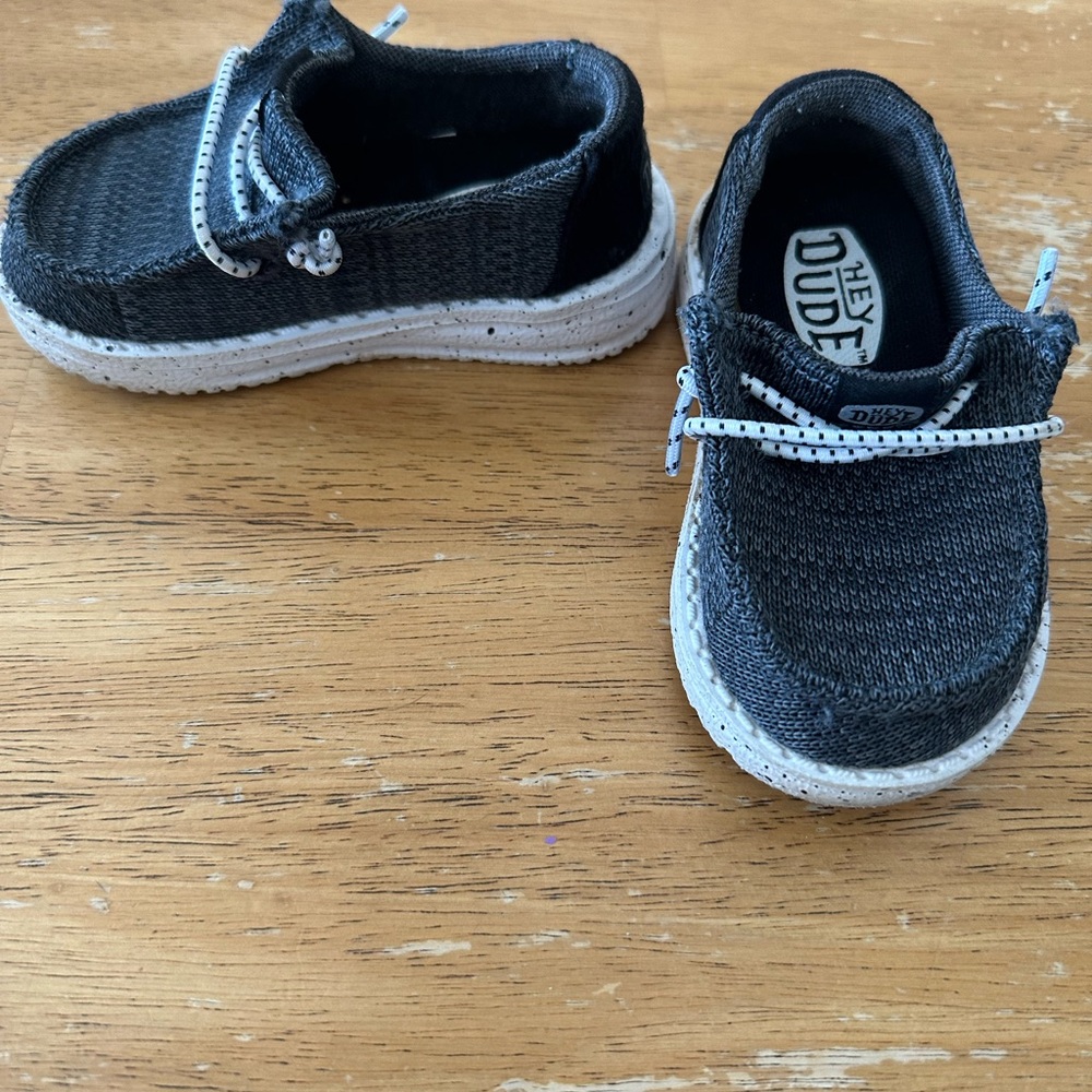 Hey Dude Kids Charcoal Moccasins